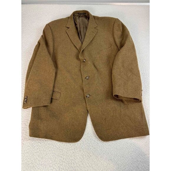Ermenegildo Zegna Other - Ermenegildo Zegna Soft Cashmere Notch Lapel Flap Pockets Brown Sport Coat 66